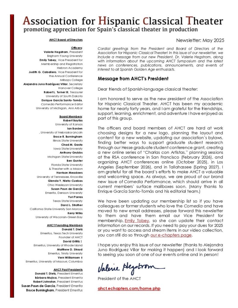 May 2025 newsletter