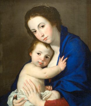 Ribera Virgin and Child 1646
