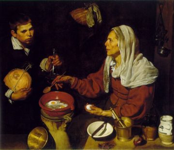 old woman frying eggs 1618